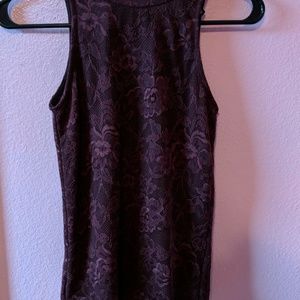 burgundy lace top